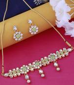 Gold Plated Amazing Necklace Exclusive Choker Set For Girls And Women