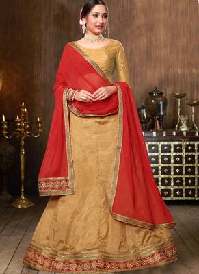 Desert Emblished Silk Party wear Ethnic Lehenga 1