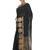 Black woven cotton silk saree with blouse