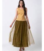 Ethnicity Shantoon Crop Top Gold Top