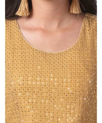 Ethnicity Shantoon Crop Top Gold Top 4