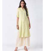 Ethnicity Rayon Straight Light Pistachio Kurta