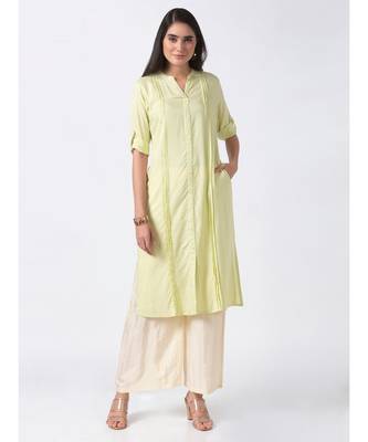 Ethnicity Rayon Straight Light Pistachio Kurta 2