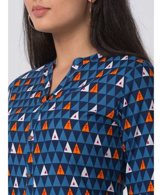 Ethnicity Rayon Flex Straight Multi Kurta 5