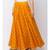 Ethnicity Poly Silk Skirt Mustard Skirt