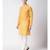 Ethnicity Cotton Straight Yellow Kurta