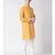 Ethnicity Cotton Straight Yellow Kurta