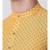 Ethnicity Cotton Straight Yellow Kurta