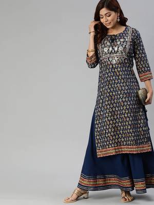 Blue gotta patti cotton salwar 1