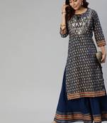 Blue gotta patti cotton salwar