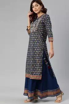 Blue gotta patti cotton salwar