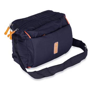 NFI essentials Men's Sling Bag Cross Body Travel Business Messenger Bag for Men (Navy Blue) 1