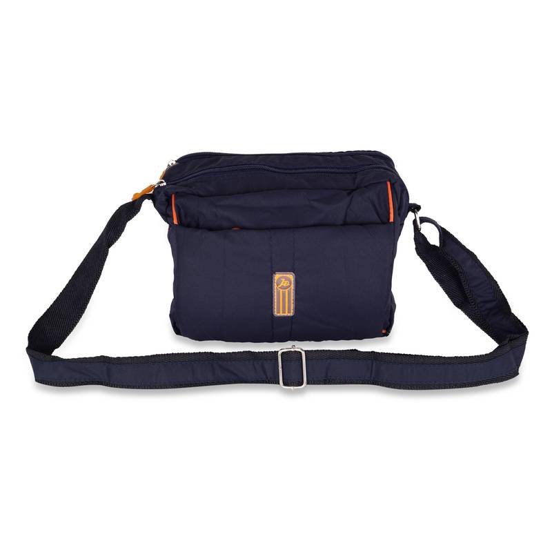 NFI essentials Men's Sling Bag Cross Body Travel Business Messenger Bag for Men (Navy Blue)