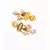Black and Grey Gold Tone Kundan Earrings