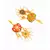 Red and Gold Tone Meenakari Kundan Earrings