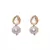 Pink White Blue Gold Tone Necklace Set