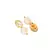 Pink White Blue Gold Tone Necklace Set