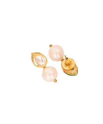 Pink White Blue Gold Tone Necklace Set 5