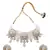 Blue White Gold Tone Meenakari Pearl Necklace Set