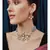 Grey Gold Tone Meenkari Kundan Necklace Set