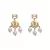 Grey Gold Tone Meenkari Kundan Necklace Set