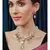 Amethyst Blue Gold Tone Kundan Necklace