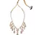 Amethyst Blue Gold Tone Kundan Necklace