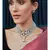 Blue Grey and White Pearl Necklace Set