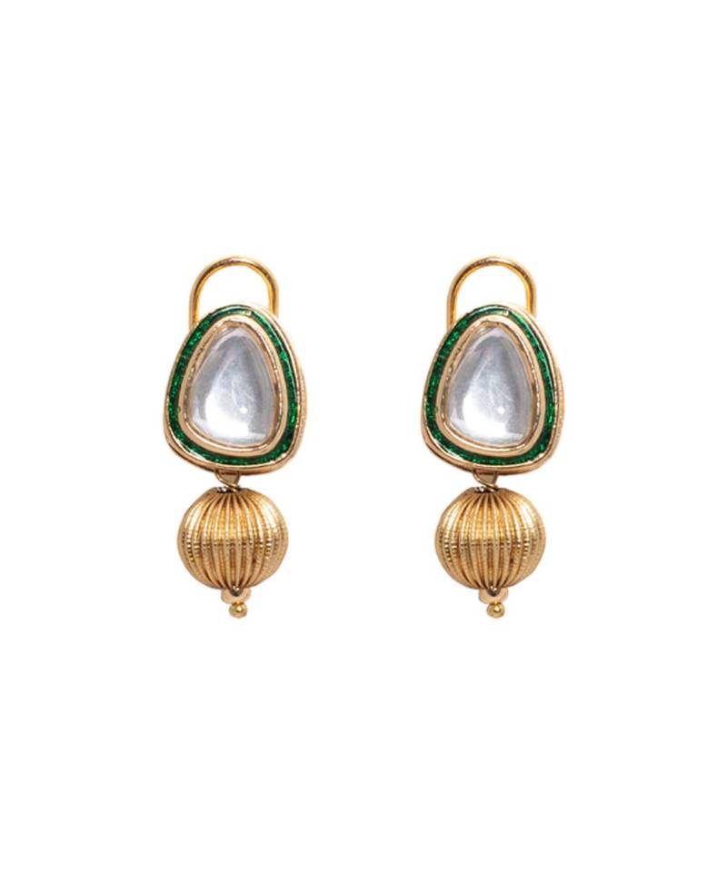 Meenakari Gold Tone Beaded Pearl Necklace Set