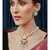 Green and White Pearl Kundan Necklace Set