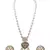 Green and White Pearl Kundan Necklace Set