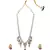 Pink Blue and White Kundan Necklace Set