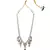 Pink Blue and White Kundan Necklace Set