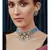Orange White Blue Meenakari Pearl Necklace Set