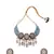 Orange White Blue Meenakari Pearl Necklace Set