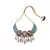 Orange White Blue Meenakari Pearl Necklace Set