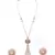 White Pink Gold Tone Kundan Necklace Set