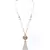 White Pink Gold Tone Kundan Necklace Set