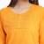 DAAVI Womens Cotton Embroidered Straight Kurta (Orange)