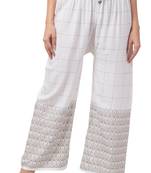 Regular Fit Rayon Slub Print Plazzo Ethnic Wear for Women