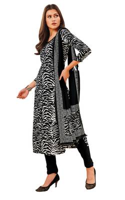 Party Wear Traditional Look Digital Print Crep Silk Salwar Kameez With Dupatta  1