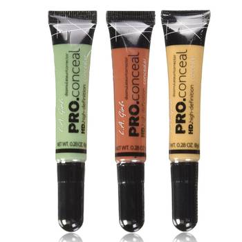 L.A Girl Pack of 3 HD Pro Conceal High Definition Concealer (Green, Yellow, Orange) 1