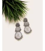 Enaya Silver Triad Earrings