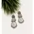 Enaya Silver Triad Earrings