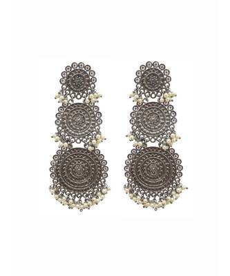 Enaya Silver Triad Earrings 2