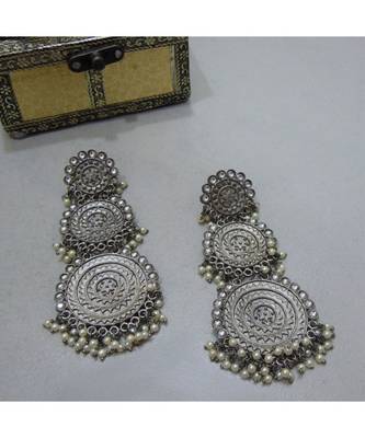 Enaya Silver Triad Earrings 4
