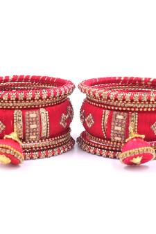 Red bangles-and-bracelets