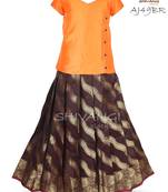 Shivangi Floral stripes Pavadai Set !!! – AJ49BR