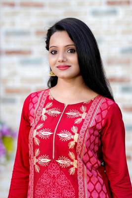 Maroon floral print rayon salwar 4