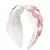 Anekaant White/Pink Art Silk Floral Sequinned  Hairband
